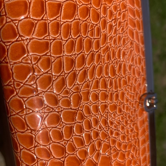 NWT APT9 Orange Snake skin Wallet+ Card Holder - Picture 6 of 14